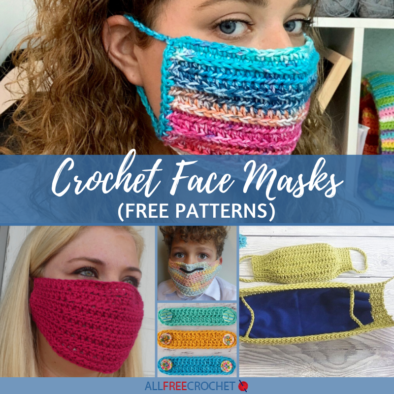 8 Crochet Face Mask Patterns (Free) | AllFreeCrochet.com 8-crochet-face-mask-patterns-free-allfreecrochet-com