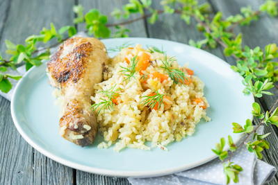 Oven Baked Chicken With Rice