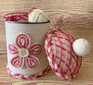 Twine Wrapped Tin Can And Top Diy