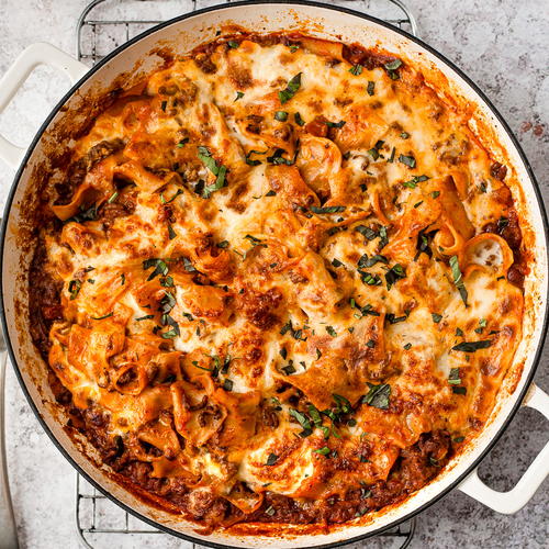 One Pan Easy Lasagna | AllFreeCasseroleRecipes.com