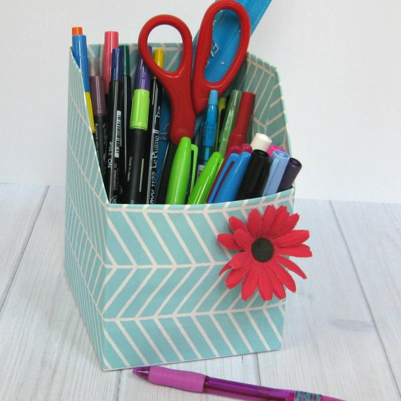 Back-to-school Organizer For Desk Supplies | DIYIdeaCenter.com