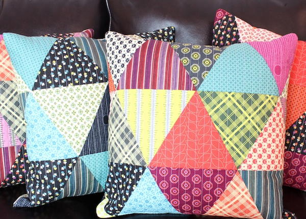 Patchwork Triangle Pillows