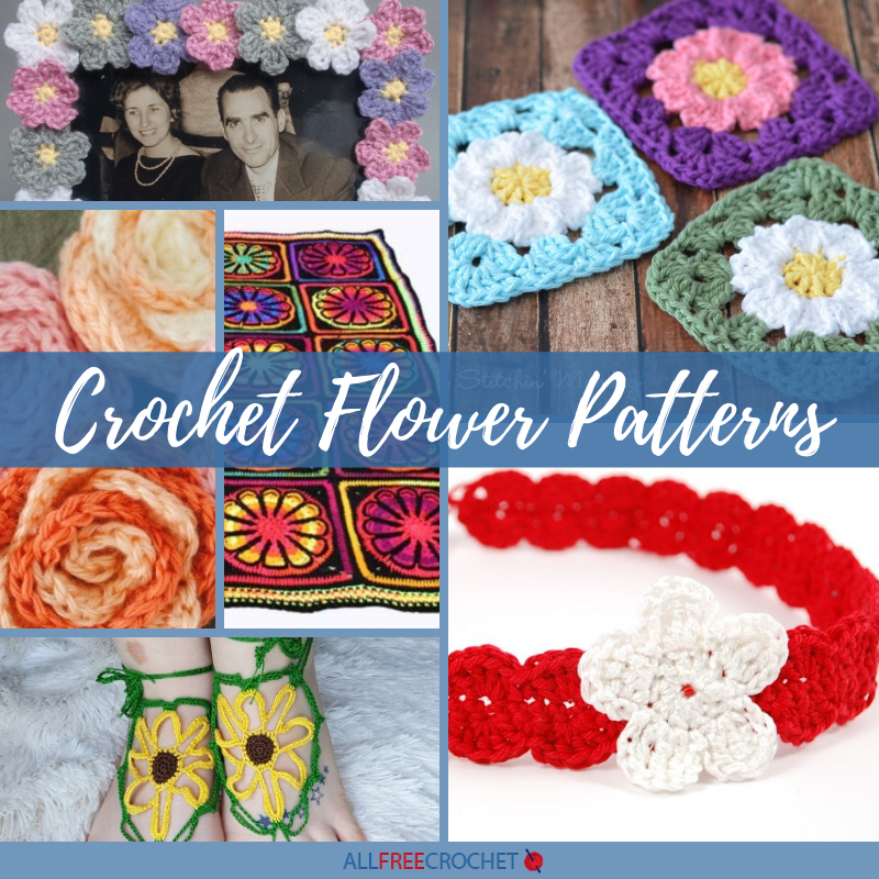 Crochet flower crochet applique patch crochet flowers crochet flowers