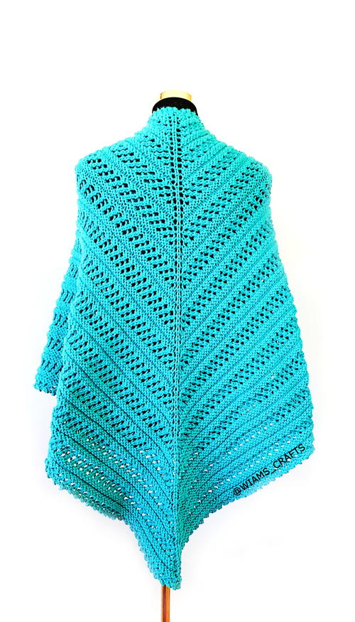 Aqua Tides Shawl