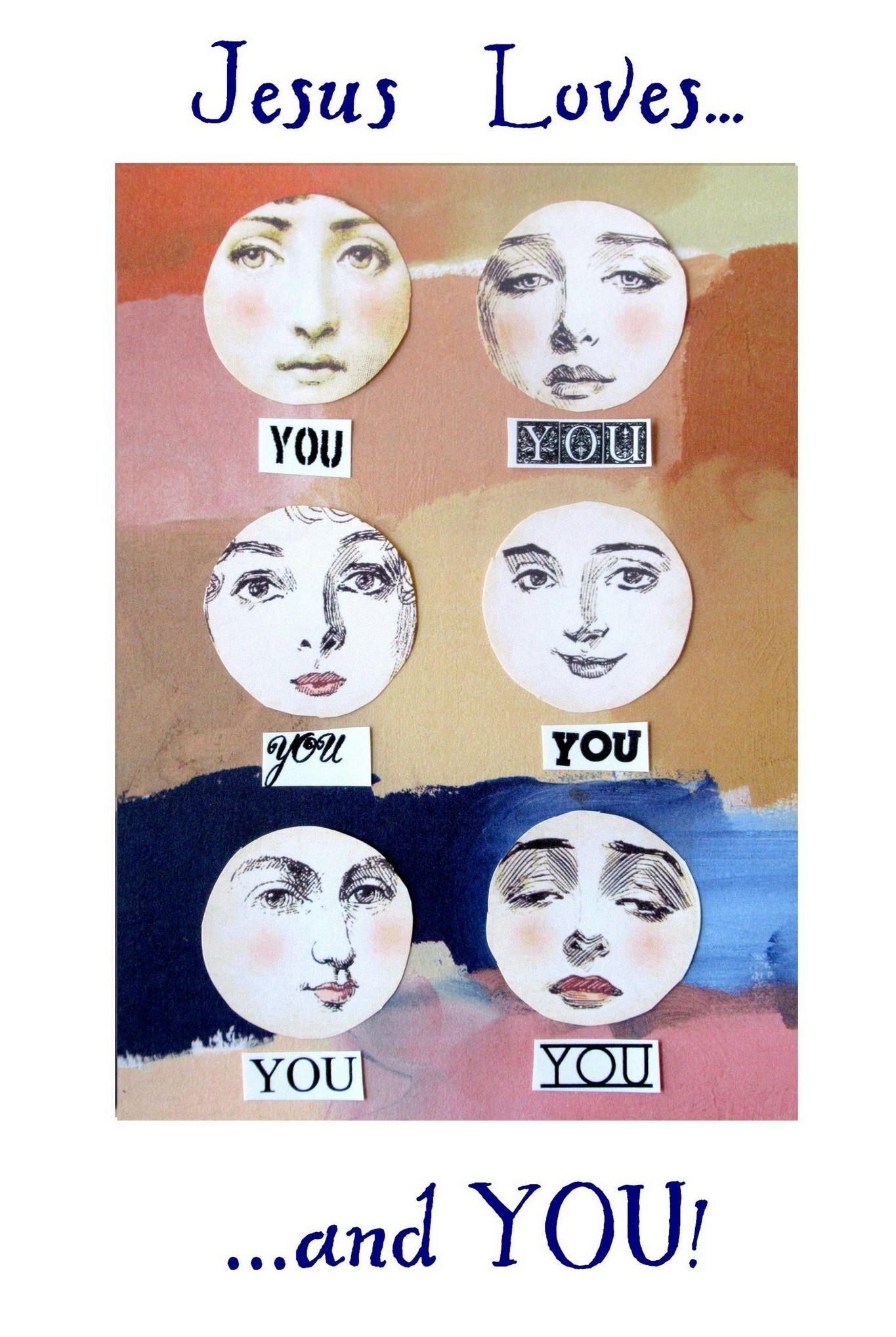 Free Printable Jesus Loves You Greeting Card | AllFreePaperCrafts.com