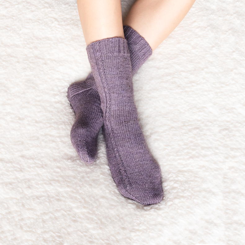 Lavender Lane Socks | AllFreeKnitting.com