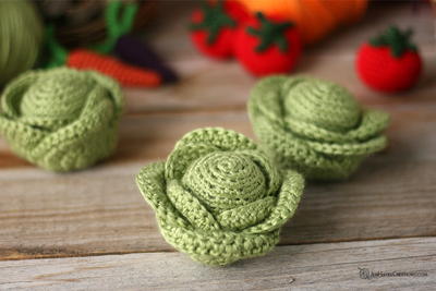 Cottage Garden Crochet Cabbage