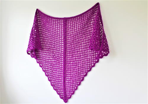 Eleanor Triangle Shawl | AllFreeCrochet.com