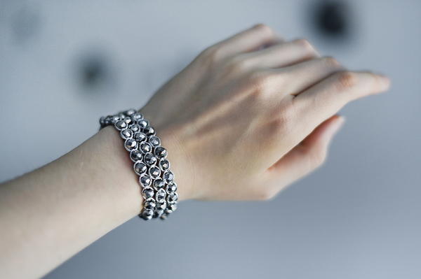 Metallic Crystal Wrap Bracelets