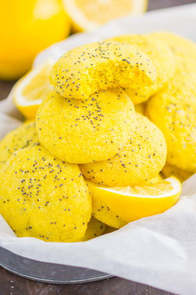 Lemon Poppy Seed Cookies | FaveSouthernRecipes.com