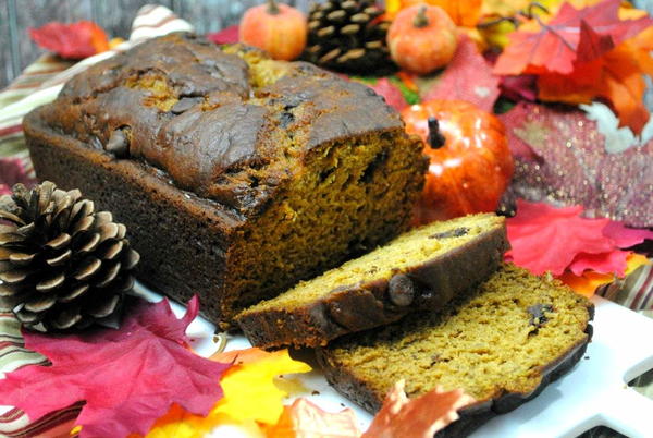 Pumpkin Chocolate Chip Banana Bread