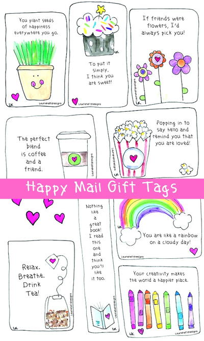 Happy Mail Gift And Tags