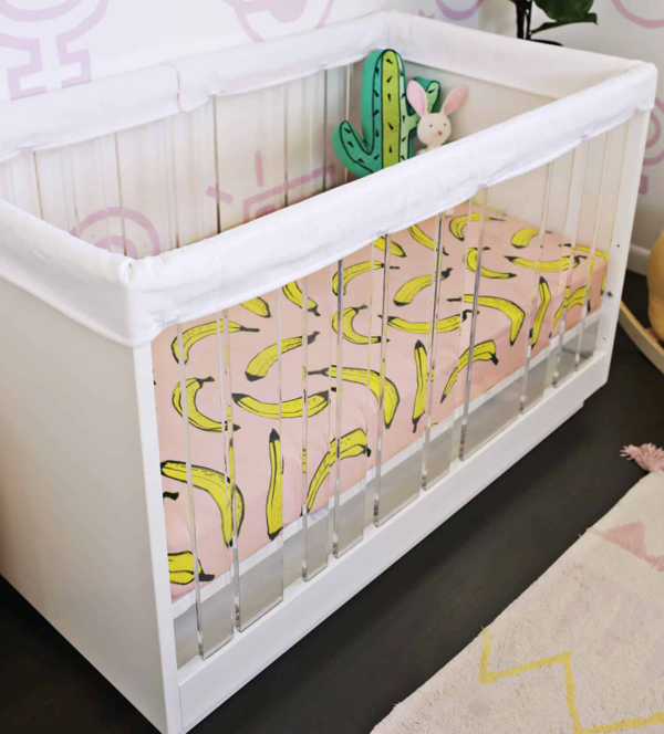 Crib edge guard clearance