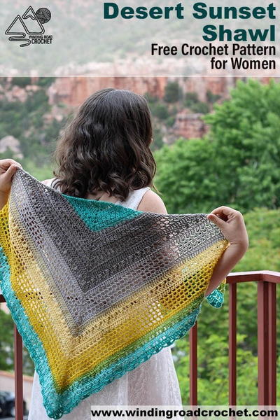 Desert Sunset Shawl