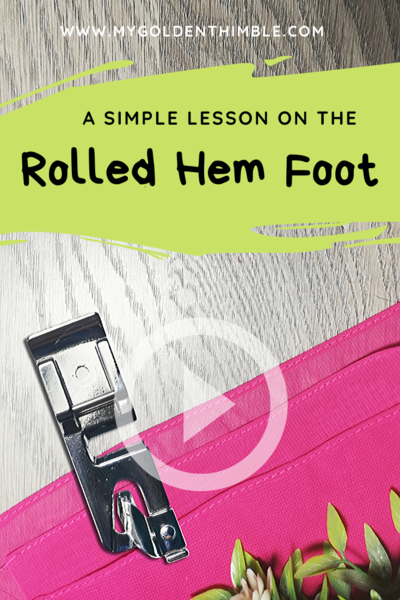 How To Sew A Rolled Hem