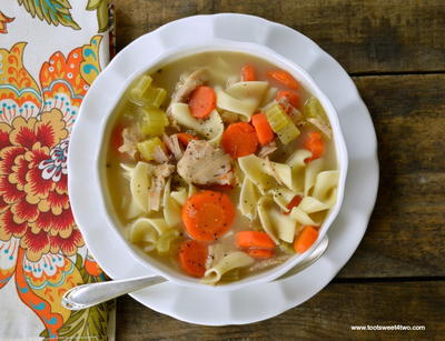 Scratch-made Turkey Noodle Soup For A Crowd
