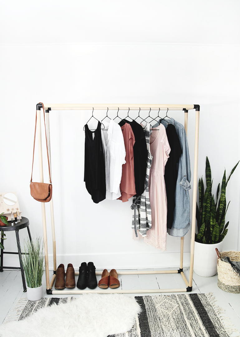 Modern Clothing Rack DIY
