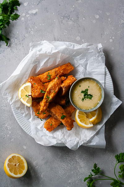 Whole30 Crispy Baked Fish Sticks | FaveGlutenFreeRecipes.com