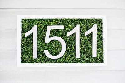 Modern House Number DIY | DIYIdeaCenter.com