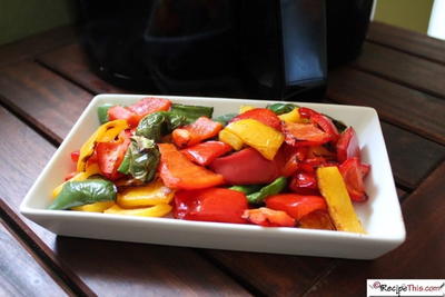 Air Fryer Roasted Bell Peppers