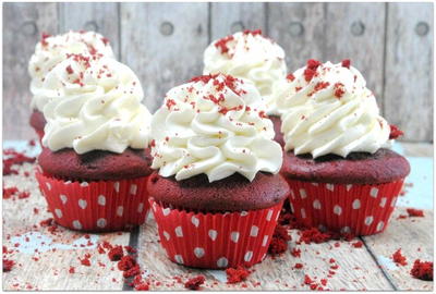 Decadent Classic Red Velvet Cupcake