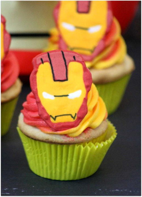 Iron Man Cupcakes