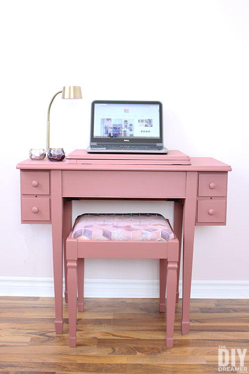 Upcycled Sewing Table Desk