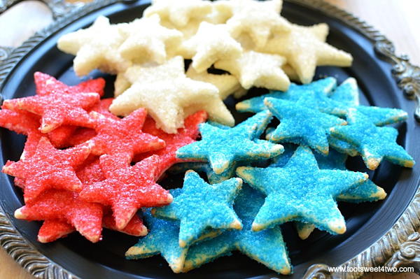 Sparkly Firecracker Pie Crust Stars