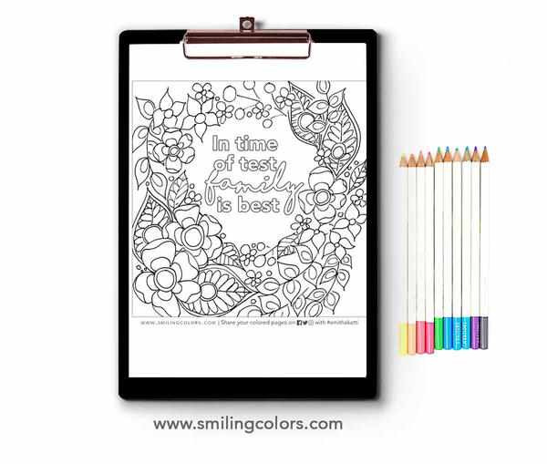 Family Coloring Page