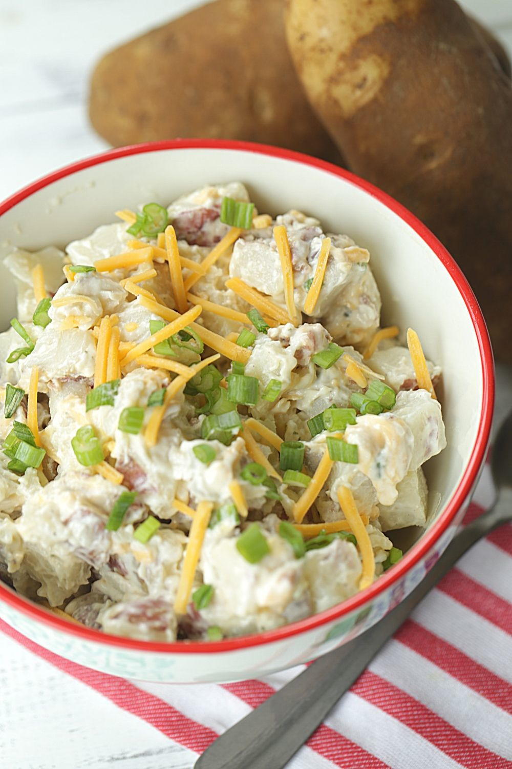 The Best Loaded Baked Potato Salad | RecipeLion.com