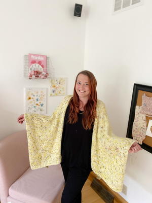 Blanket Cardigan Knitting Pattern