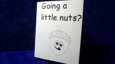 Going Nuts Card - Free Printable Pdf Version