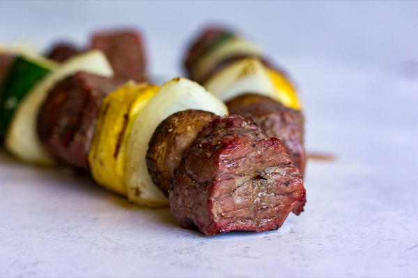 Traeger Grilled Steak Kabobs