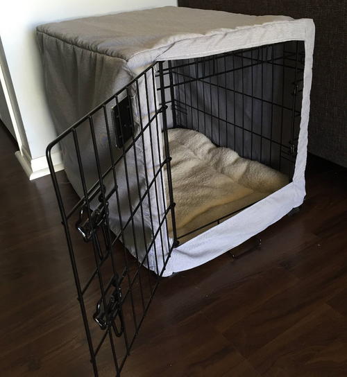 Easy DIY Dog Crate Cover