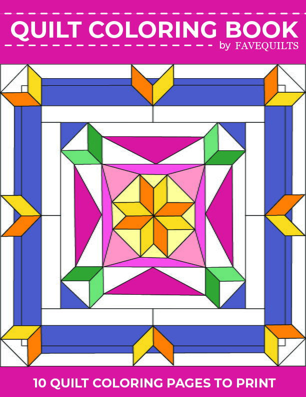 Download Quilt Coloring Book (Free Printable Quilt Coloring Pages) | FaveQuilts.com