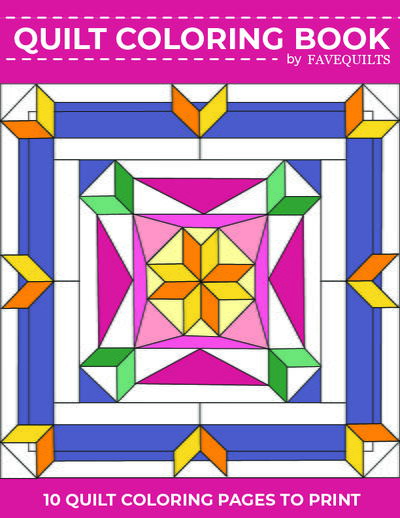 Quilt Coloring Book: 10 Quilt Coloring Pages to Print