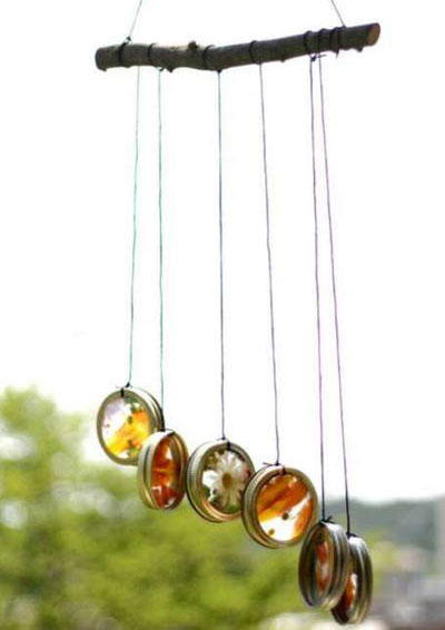 Mason Jar Lid Suncatcher