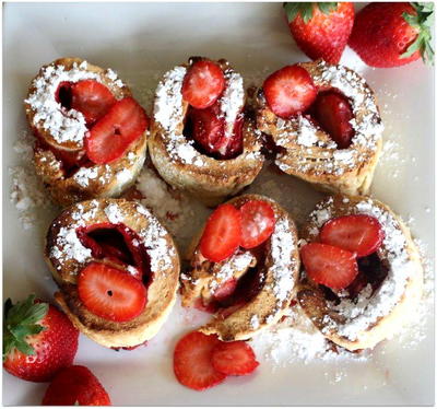 Strawberry Roll-up Scones
