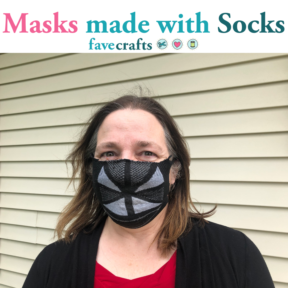 Sock Mask Pattern How to Make a Face Mask with a Sock | FaveCrafts.com