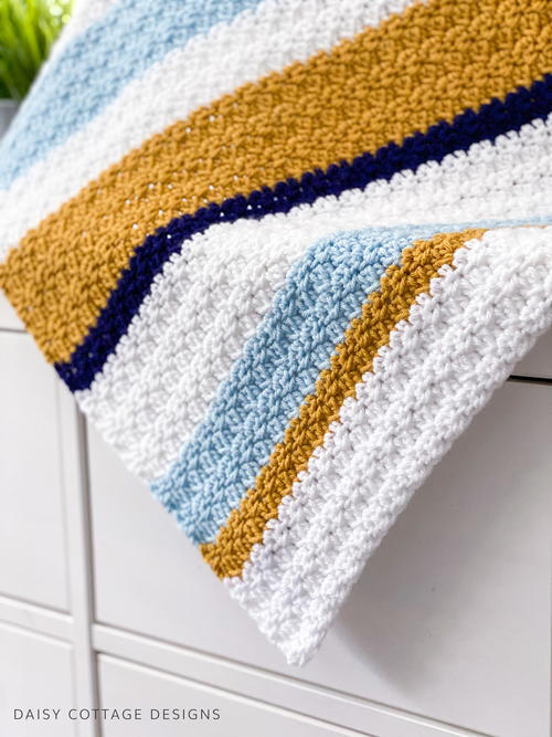 Sand And Sea Crochet Baby Blanket