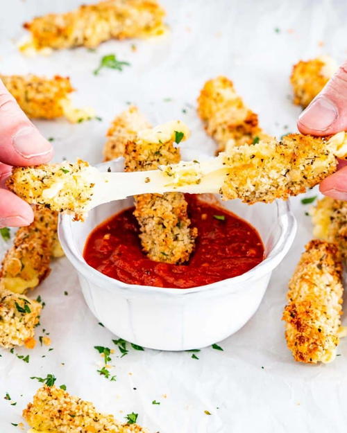 Air Fryer Mozzarella Sticks