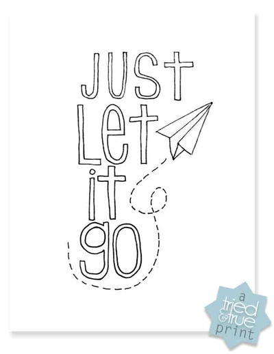 Printable “Let it Go” Coloring Page