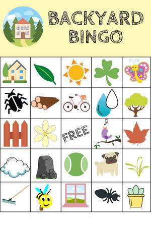 Free Printable Backyard Bingo Game