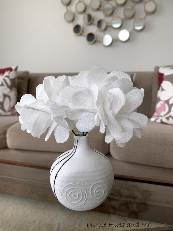 Toilet Paper Flower Blooms DIY