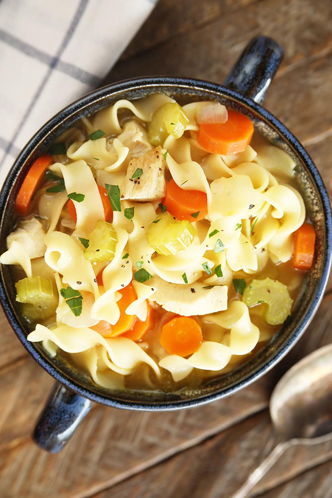 Quick Chicken Noodle Soup Recipe Rec image