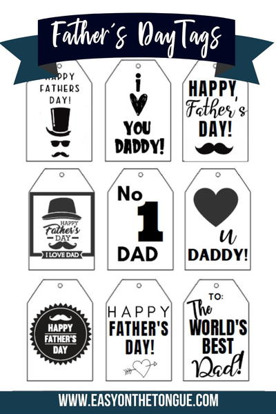 Grab The Gorgeous Free Father's Day Gift Tags