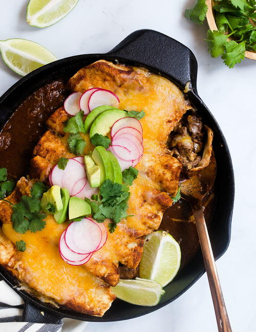 Short Rib Enchiladas Roja