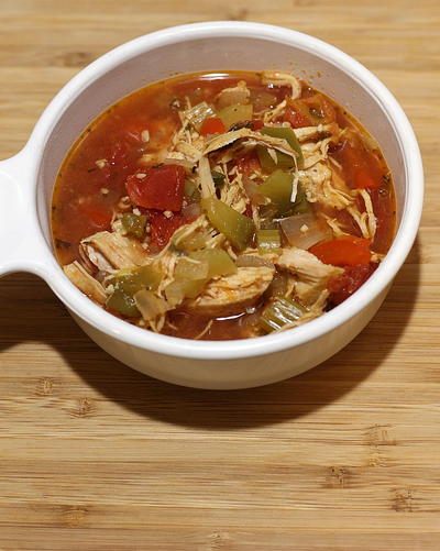 Slow Cooker Chicken Fajita Soup | AllFreeSlowCookerRecipes.com