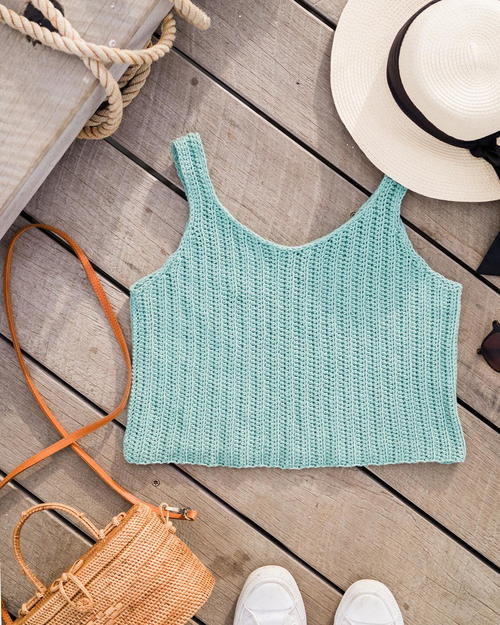 Summer Ribbed Tank Top