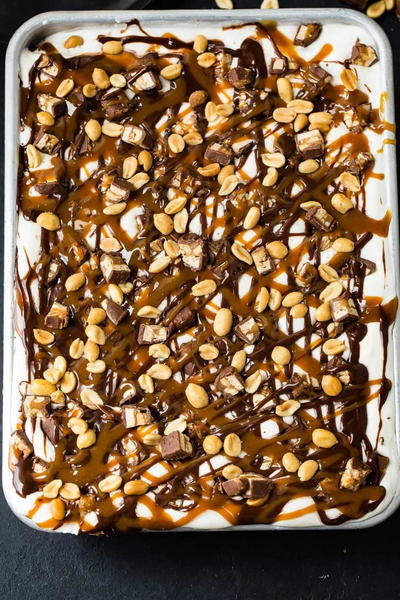 Snickers Ice Cream Cake